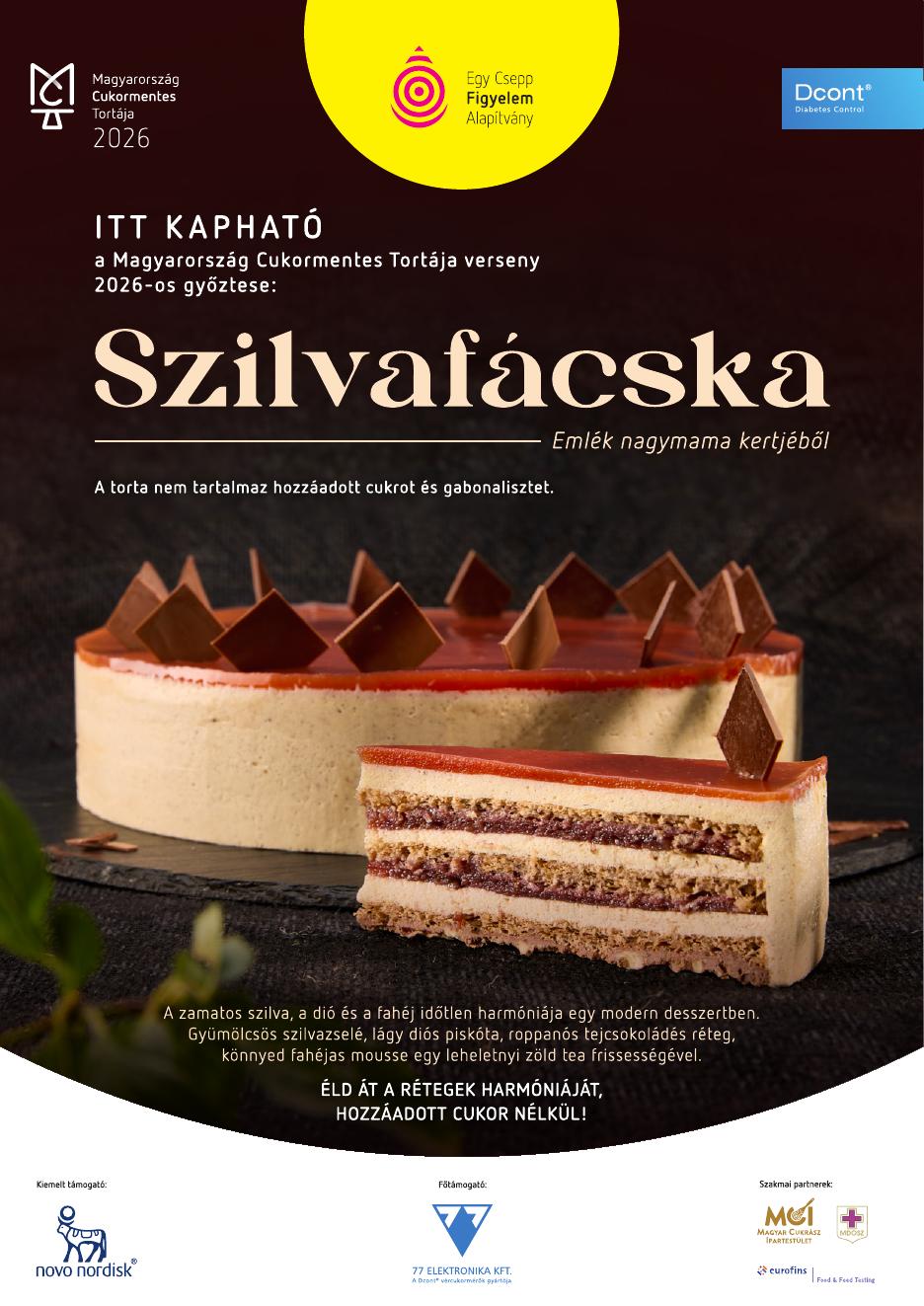 Szilvafácska – Magyarország Cukormentes Tortája 2026