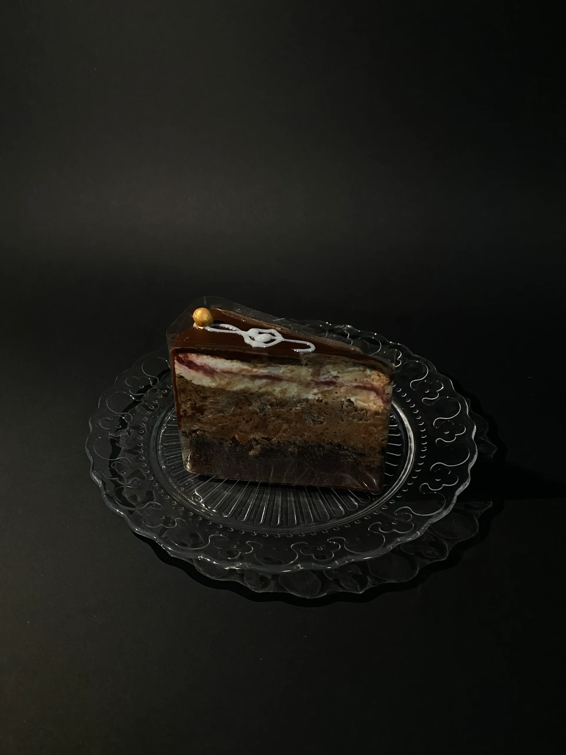 Málnás Cirfándlis Csokoládé tortaszelet